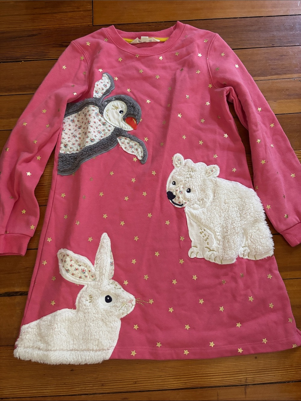 Mini Boden Polar Animal Sweatshirt Dress